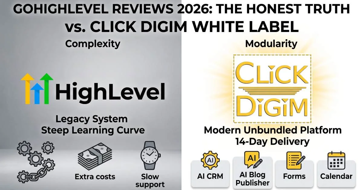 GoHighLevel Reviews 2026: Why Agencies Choose Click Digim
