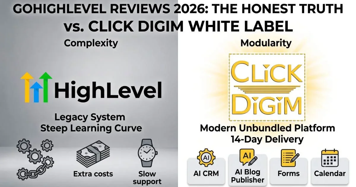GoHighLevel Reviews 2026: Why Agencies Choose Click Digim